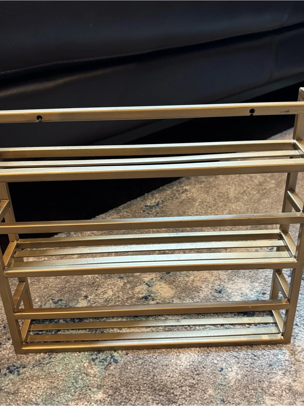 Gold Metal Tiered Organizer Shelf
